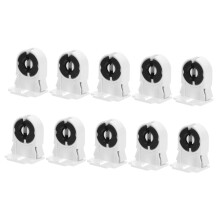 10pcs LED Tube Light Socket Base, Easy Install Fluorescent Lamp Holder with Durable Secure Fit