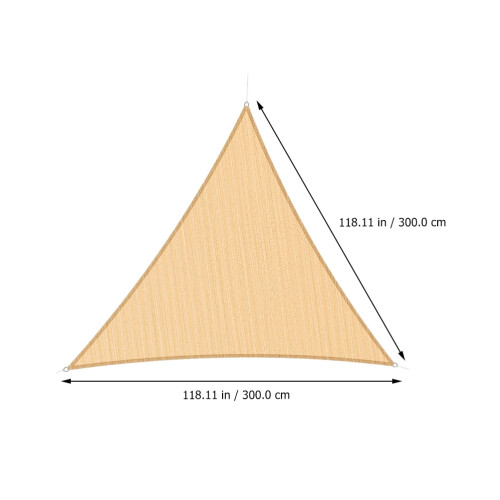 Eease Triangle solseil til utendørs terrasse UV 3x3x3m 1