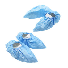 4 Pairs Reusable Non Slip Shoe Covers Blue Anti Static Dustproof Floor Guard for Indoor Use