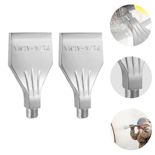 2 stk. 1/4" aluminiumslegering flad type luftdyse vindstråle luftblæsestråle 2