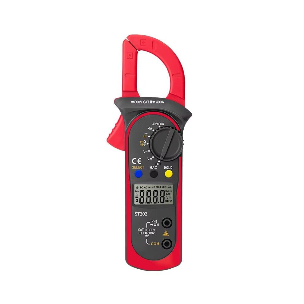 St202 Digital Clamp Meter Ac Dc Multimeter Noncontact Current Measurement For Electrician 9771547064275