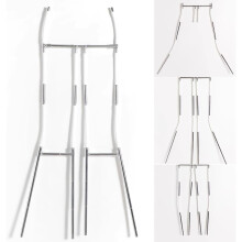 Adjustable Invisible Mannequin Hanger for Dresses and Pants, Durable Metal Clothing Display Rack