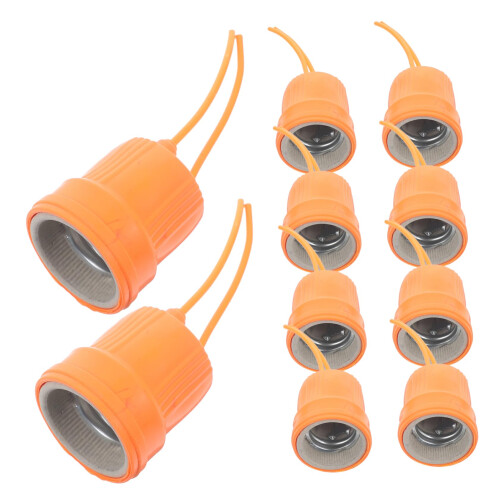 10 Pack  Temperature Resistant Hanging Light Socket with Wire, Leakproof Ceiling Lamp Holder for Easy Installation