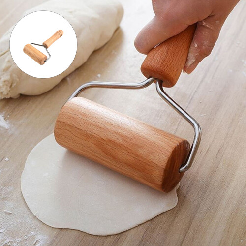 Professional Bread Baking Roller Natural Beechwood-2 2pcs 2