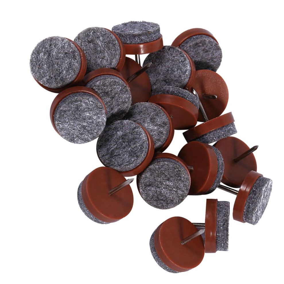24Mm Nail On Furniture Pads For Chair Legs, Floor Scratch Protection And Noise Reduction, 20Pcs 9045646481173