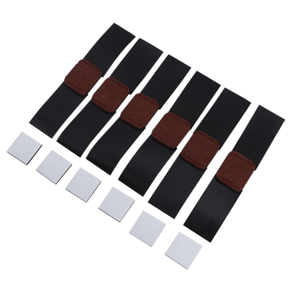 6Pcs Felt Furniture Pads With Hook Fasteners For Sled Chair Legs, Floor Scratch And Noise Protection 9045646481197