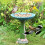 Fengga vogelbadornament van hars, 20 x 16,5 cm 3