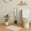 Toilettenbürsten- und Papierhalter mit Bambusfuß 2