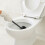 Toilettenbürsten- und Papierhalter mit Bambusfuß 5