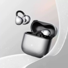 (Black) Open-Ear Headphones, Earbuds Bluetooth,Clip-On Wireless Earbuds, 5.1g Lightweight, 38H Battery