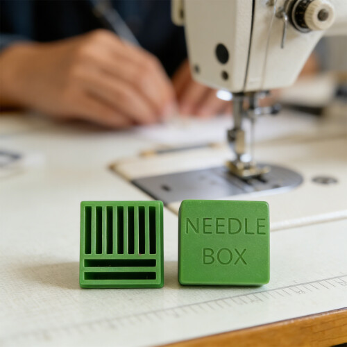 Tragbare Nähnadelbox mit Sicherheitsfunktion zum Basteln-Grün 2