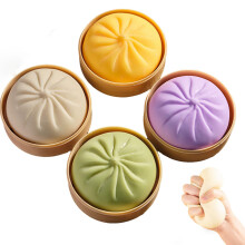 Giant Glitter Dumpling Squishy Toy, Colorful Stress Relief Squeeze Ball, Soft Sensory Fidget
