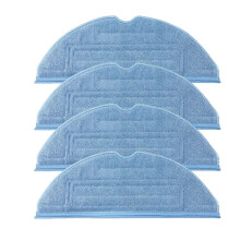 Mop Pads Replacement Washable Reusable Microfiber Cloth Set of 4 for Roborock S7 S7 MaxV Ultra