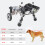 Supportive Comfortable Adjustable Pet Wheelchair Four Wheel-M 4