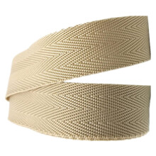 Polypropylene Webbing Strap 25mm Durable Double Herringbone Tape for Bags Sewing Crafts Khaki 5Yards