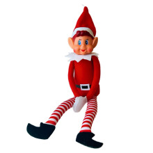 GLOW Gross Jultomte Plush Toy, 30 cm, med Fästa Armar för Display (Pojke)