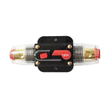 40A 12V 24V DC Resettable Circuit Breaker for Solar Panel Battery Protection Compact Mini Design