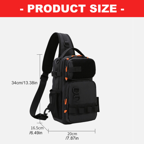 Reinforced Fabric Craft Holder with External Pockets-Black 1