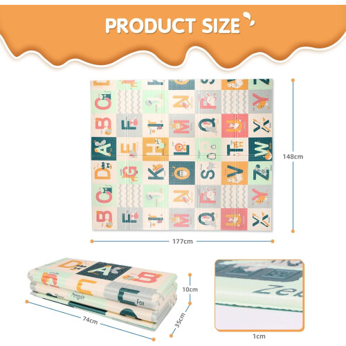 Dripex Foldable Foam Baby Play Mat 1