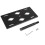 Front Bumper Towing Hook License Plate Mounting Bracket Holder, Black 1