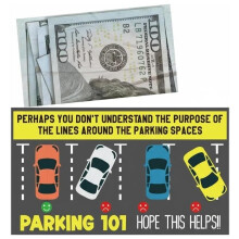 Fake Parking Tickets and Prank Parking Cards Set of 60 – Funny Gag Gift for Bad Drivers