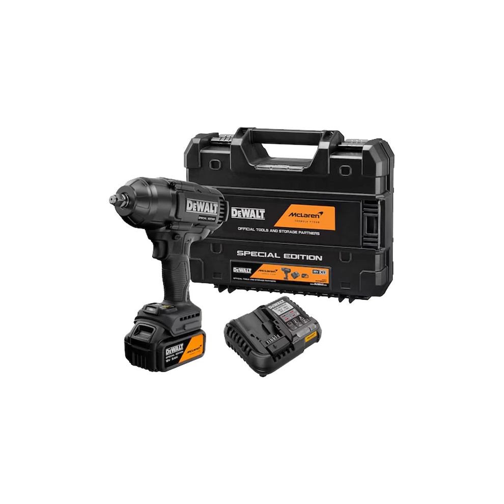 Dewalt X Mclaren F1 Special Edition Xr Brushless Impact Wrench Kit (1X 5Ah) 18V Dcf99mp1t