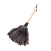 2pcs Ostrich Feather Duster with Wooden Handle, Soft Scratch Cleaning Brush for Home and Car