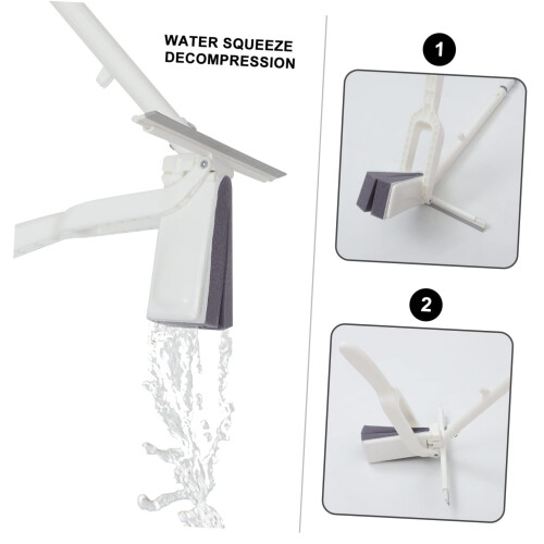 Small Self Squeeze Mop for Tile Floors, Lightweight Sponge Mop for Kids, Compact Storage 2