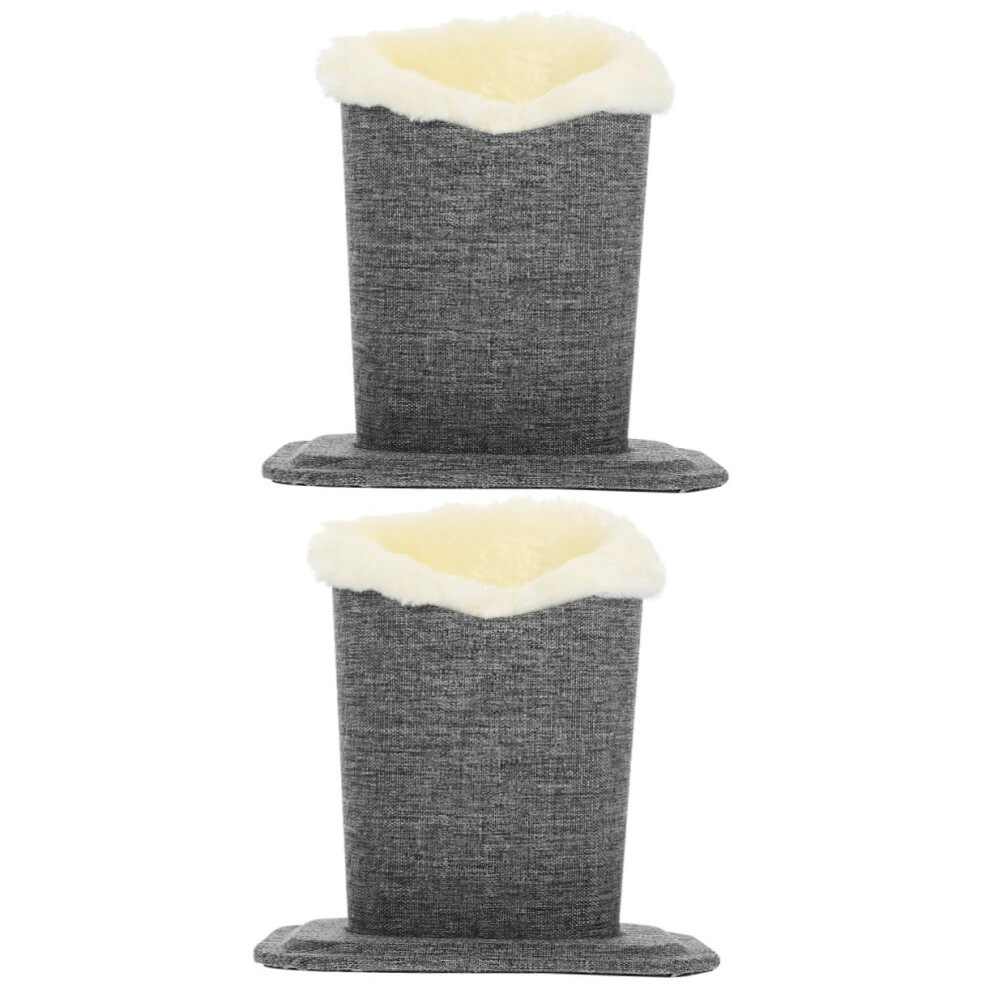 2pcs Plush Eyeglass Holder Stand with Soft Lined Interior for Desk or Nightstand Display