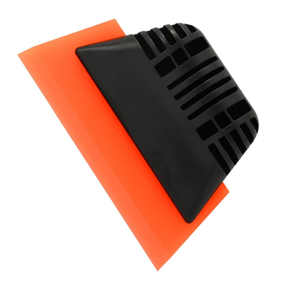 Car Wrap Squeegee Silicone Window Tint Scraper With Scratchsafe Edge And Bubble Application Orange 9045646482675