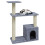 vidaXL Cat Tree with Sisal Posts Light Grey 70 cm Grey 2