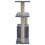 vidaXL Cat Tree with Sisal Posts Light Grey 70 cm Grey 3