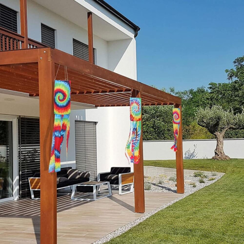 Bandeira de catavento para uso externo, sazonal, 12,7 x 100 cm (5 x 39,37 polegadas) 2
