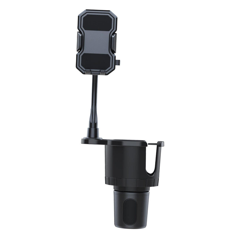 Car Cup Holder Phone Mount 2 In 1 Adjustable Gooseneck 360 Rotation Stable Base For 47 Inch Smartphones 9351714689618