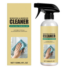 120ml Car Glass Cleaner Spray – Streak Shine, Quick Residue Removal, MultiSurface Use for Car and Home