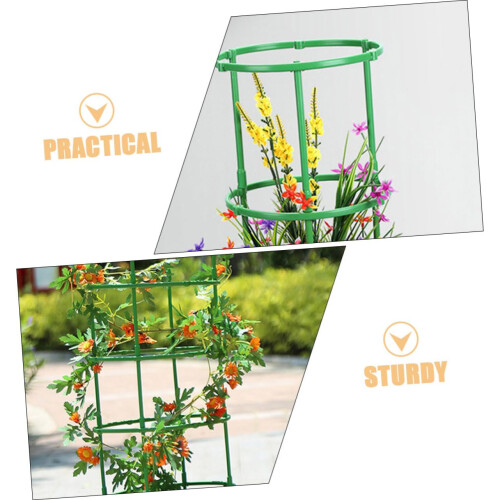 Adjustable Round Wire Plant Support Trellis for Garden Tomato Plants, SpaceSaving Stable Frame 1