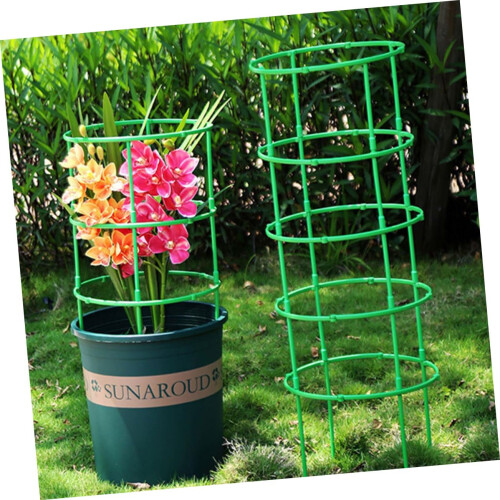Adjustable Round Wire Plant Support Trellis for Garden Tomato Plants, SpaceSaving Stable Frame 2