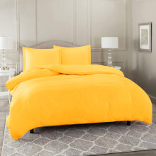Oversized King Duvet Cover Set Gold 3 Piece 600 Thread Count Egyptian Cotton Ultra Soft Bedding with Pillow Shams