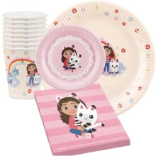 Gabby's Dollhouse Party Set 39 Piece for Birthday