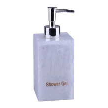 Refillable Resin Bathroom Soap Dispenser with Smooth Pump for Shower Gel and Hotel Use