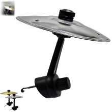 Car Vent Clip Cymbal Silver – Mini Drum Cymbal for Car Air Vent, Easy ClipOn Installation, Durable Musical Decoration