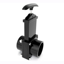 50mm RV Waste Valve ABS Black Water Tank Drain Valve for Camper Trailer Easy Installation Fit