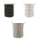 Spacious Grid Pattern Cotton Linen Foldable Laundry-Black S 2