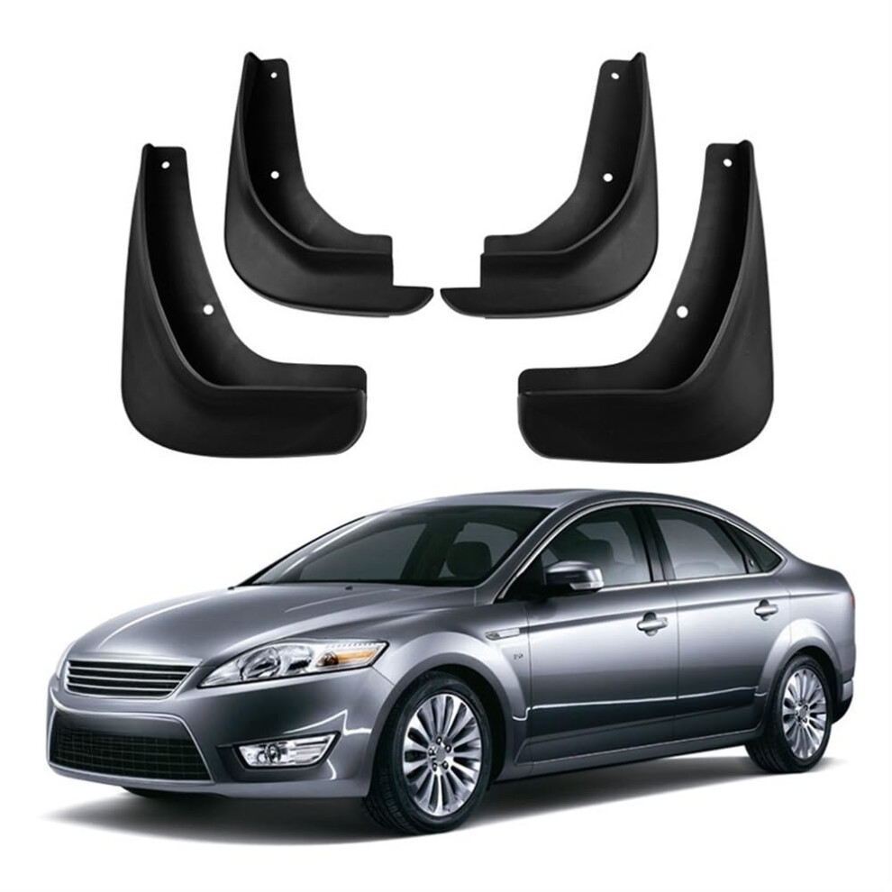 Car Mud Flaps For Ford Mondeo 2007Â2012, Abs Mudguard Fender Set 4Pcs, Precise Factory Fit Black 9045646483979