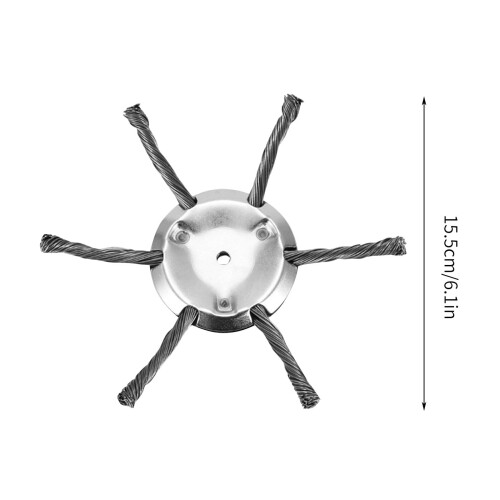 Ferramenta universal para capinar com disco de arame de 8 polegadas, totalmente em metal. 1