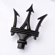 (Noir mat) Emblème de calandre avant compatible avec Maserati Quattroporte Q4
