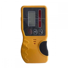 Récepteur de niveau laser rotatif autonivelant d'extérieur avec pince robuste et voyant rouge