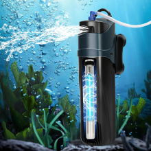 Stérilisateur UV pour poissons, pompe à oxygène submersible pour aquarium