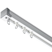 Extra Long 8m Ceiling and Wall Curtain Track System with Roller Hooks, Privacy Room Divider for Bedroom or Shower