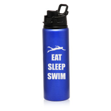 Sticlă de apă sport din aluminiu de 25 oz, pentru călătorii, mânca, somn, înot, înotător